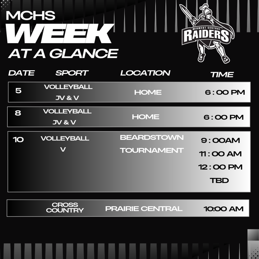 Oct. 5-10 Week at a Glance