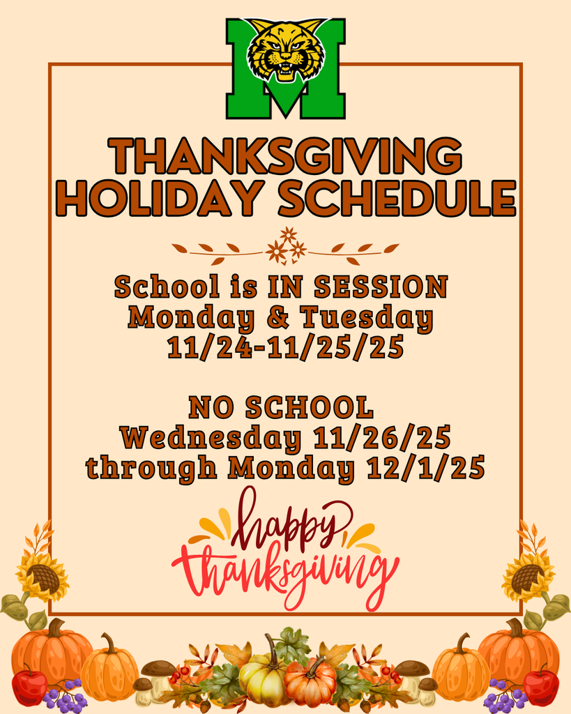 Thanksgiving Holiday Schedule