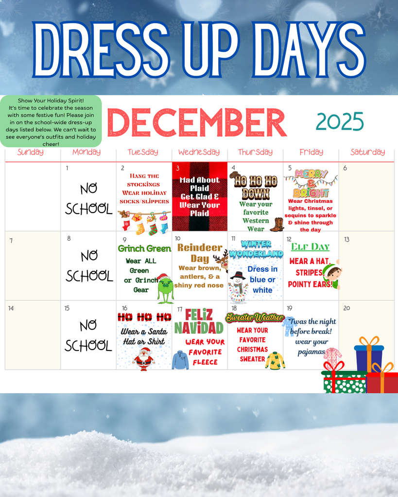Dec Dress-Up Days