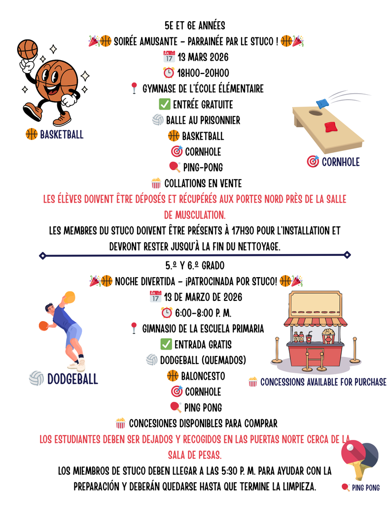 5th & 6th Grade Fun Night