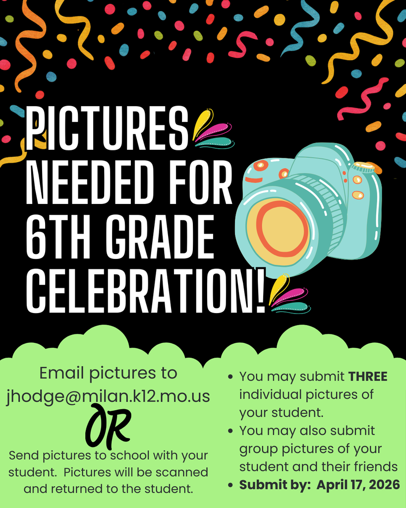 6th Grade Celebration Pictures Needed