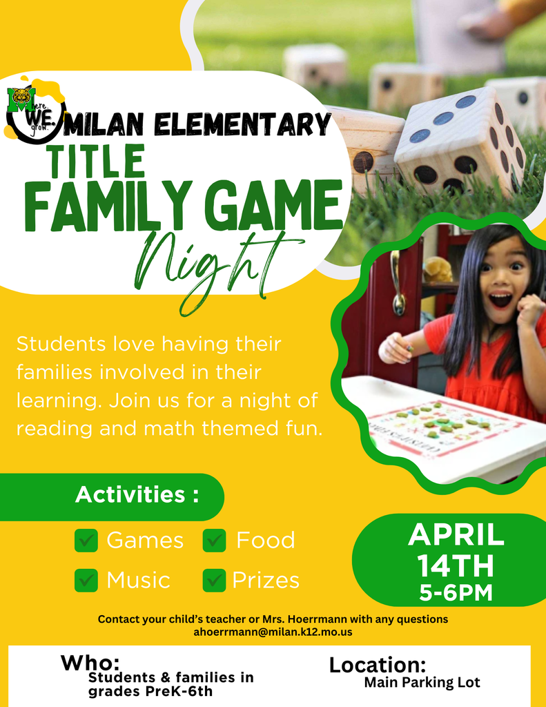 Elementary Title Family Game Night 4-14-26 (5-6 pm)