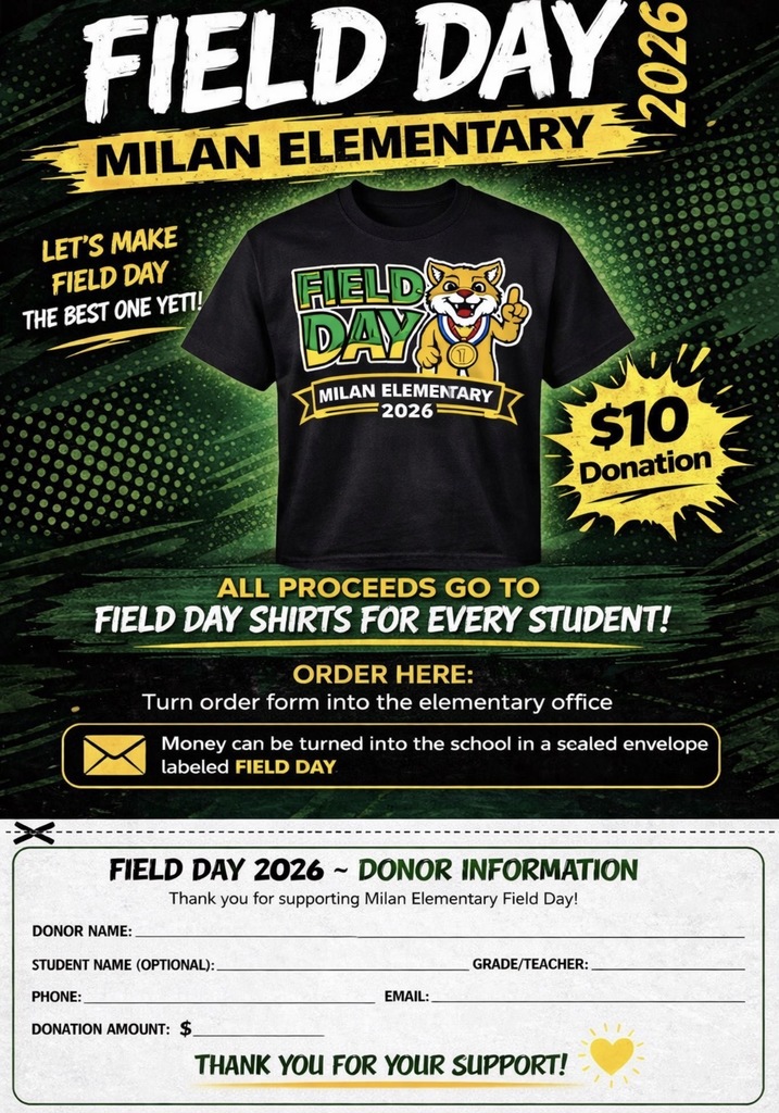 Field Day T-shirt Donor Form