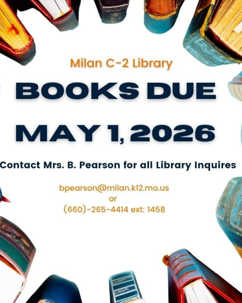 Library Books Due 5-1-26
