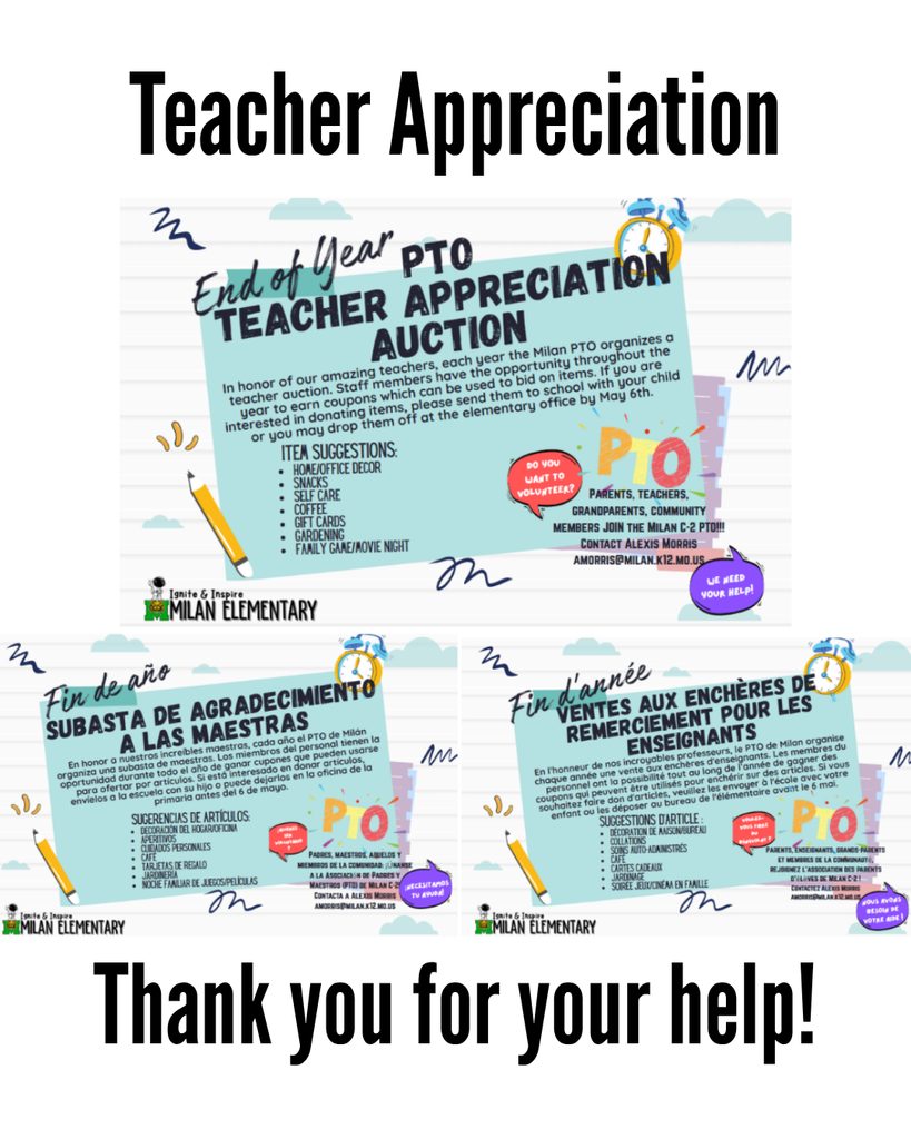 Teacher Appreciation Donation Request