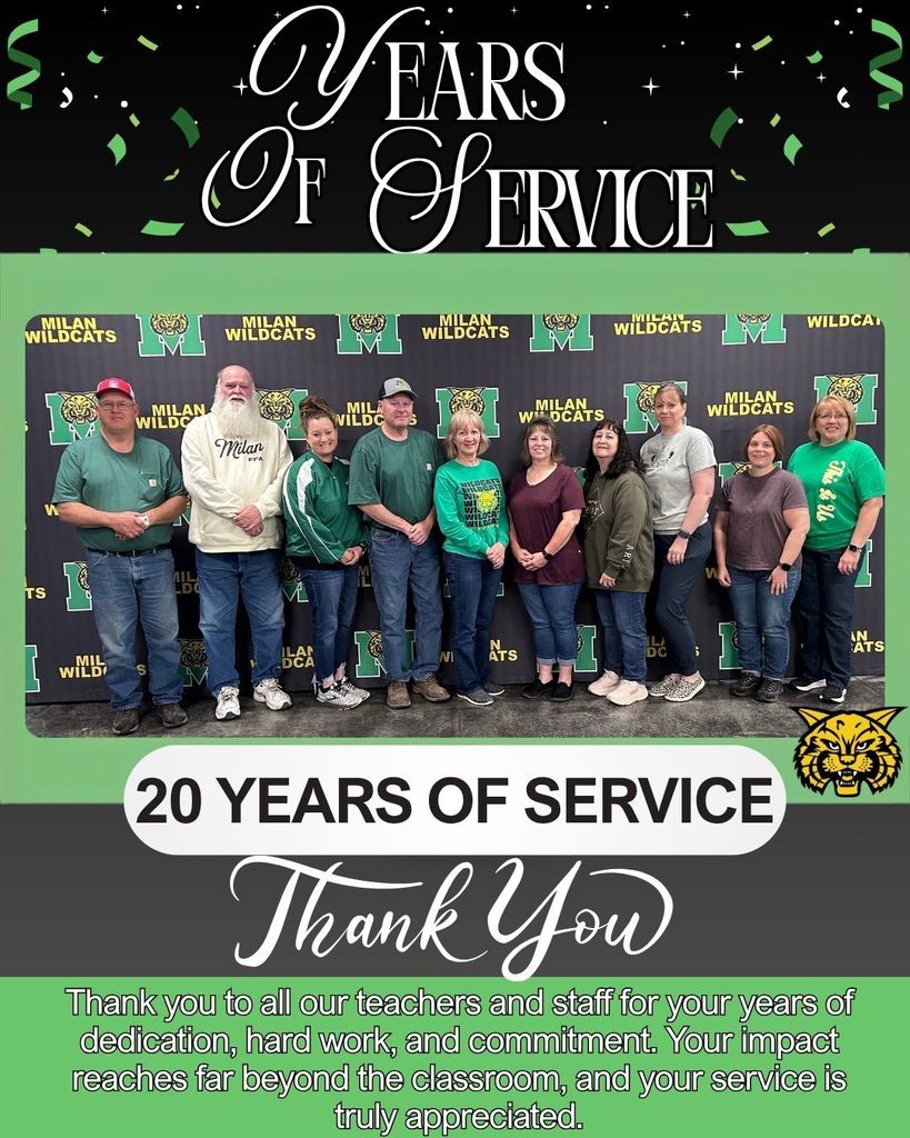 20 Years of Service