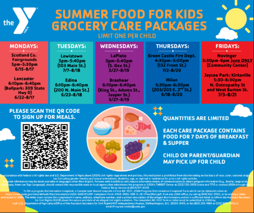 Summer Food For Kids Grocery Care Packages