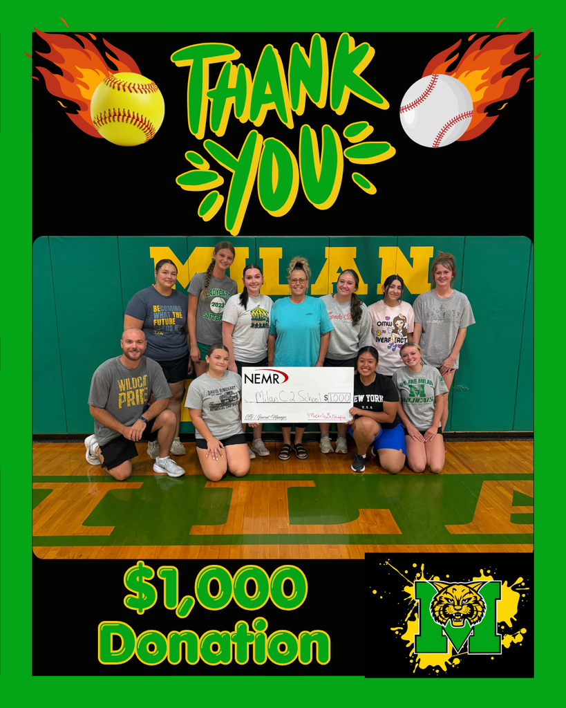 NEMR $1,000 Donation for Ball Fields