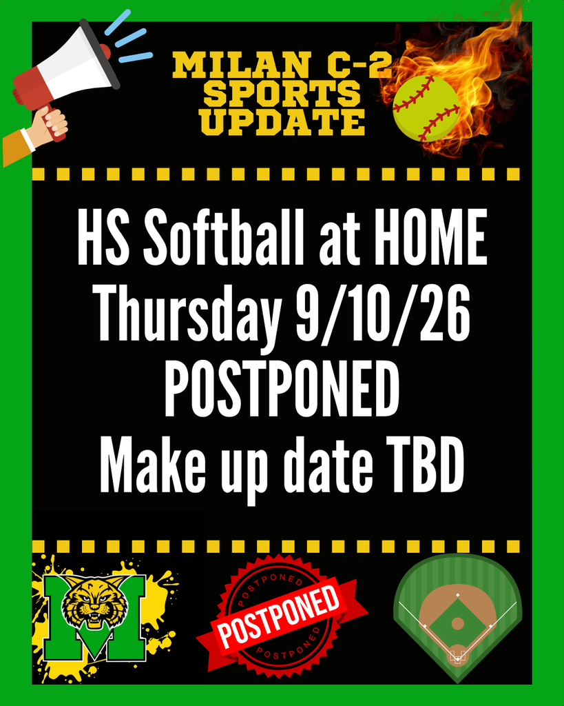 HS Softball Postponed 9/10/26