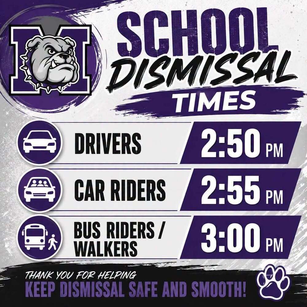 MHS Dismissal Times