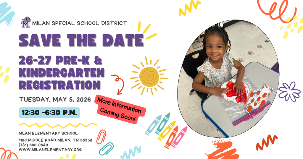 26-27 Pre-K and Kindergarten Registration Dates