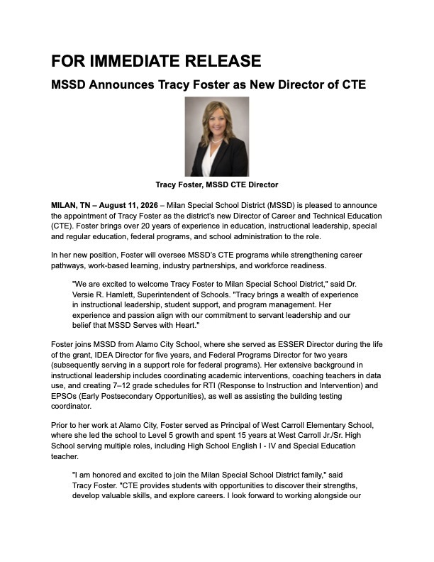 Press Release Page 1