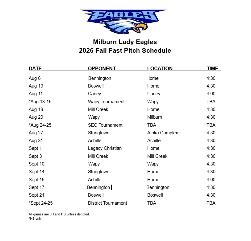 2026-27 Sports Schedules