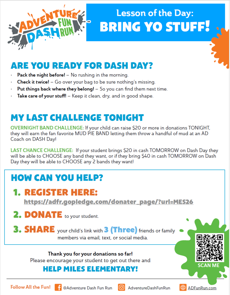 Lesson Bring yo stuff 