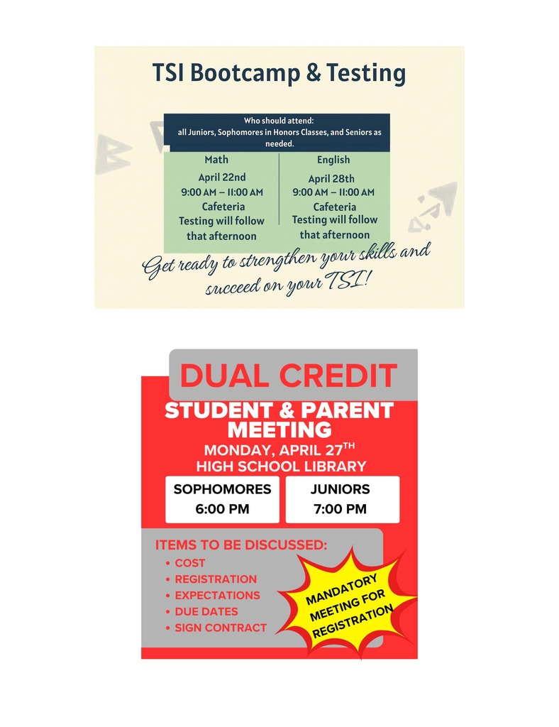 TSI/Dual Credit Parent Meeting