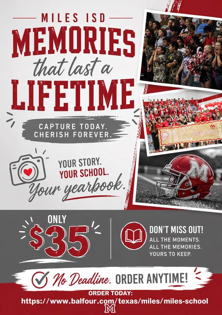 Miles ISD Yearbook Orders