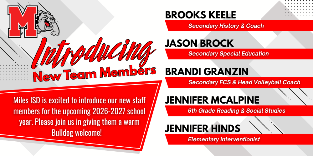 Introducing - New Team Members