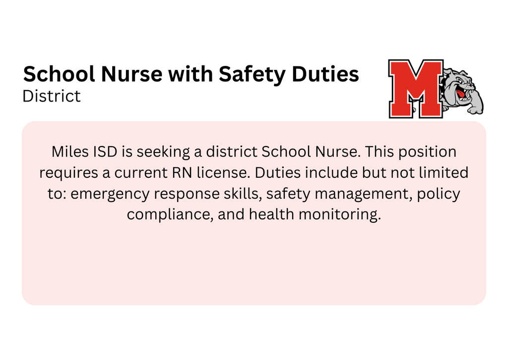 School Nurse with Safety Duties
