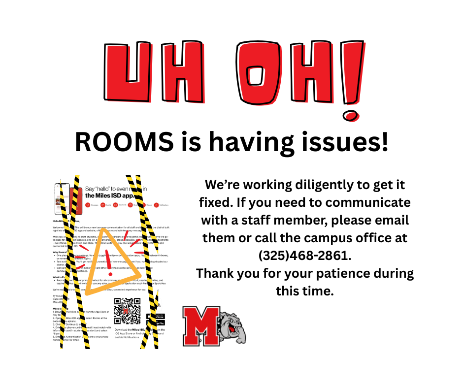 Rooms is Having Issues
