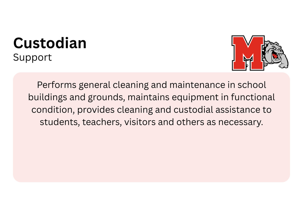 Custodian Position