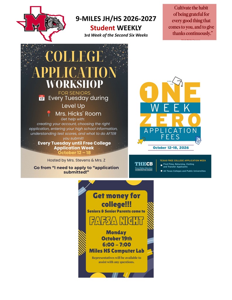 College Application Info