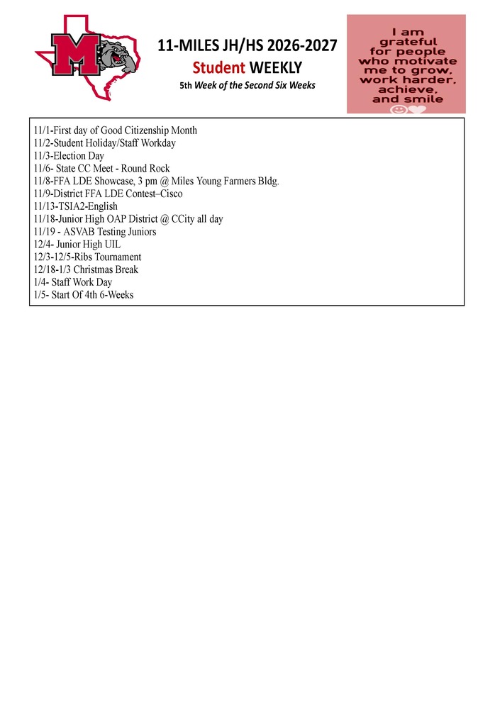 Secondary Student Weekly-11