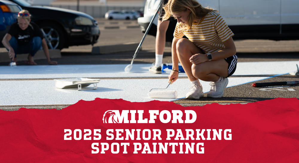 Milford 2025 Senior Parking Spot Painting