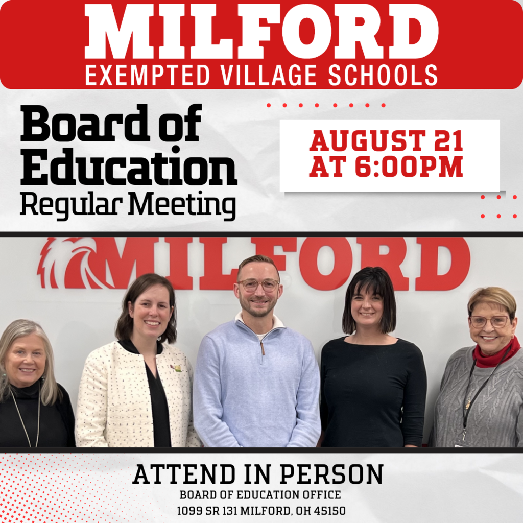 Board of Education Meeting - August 21