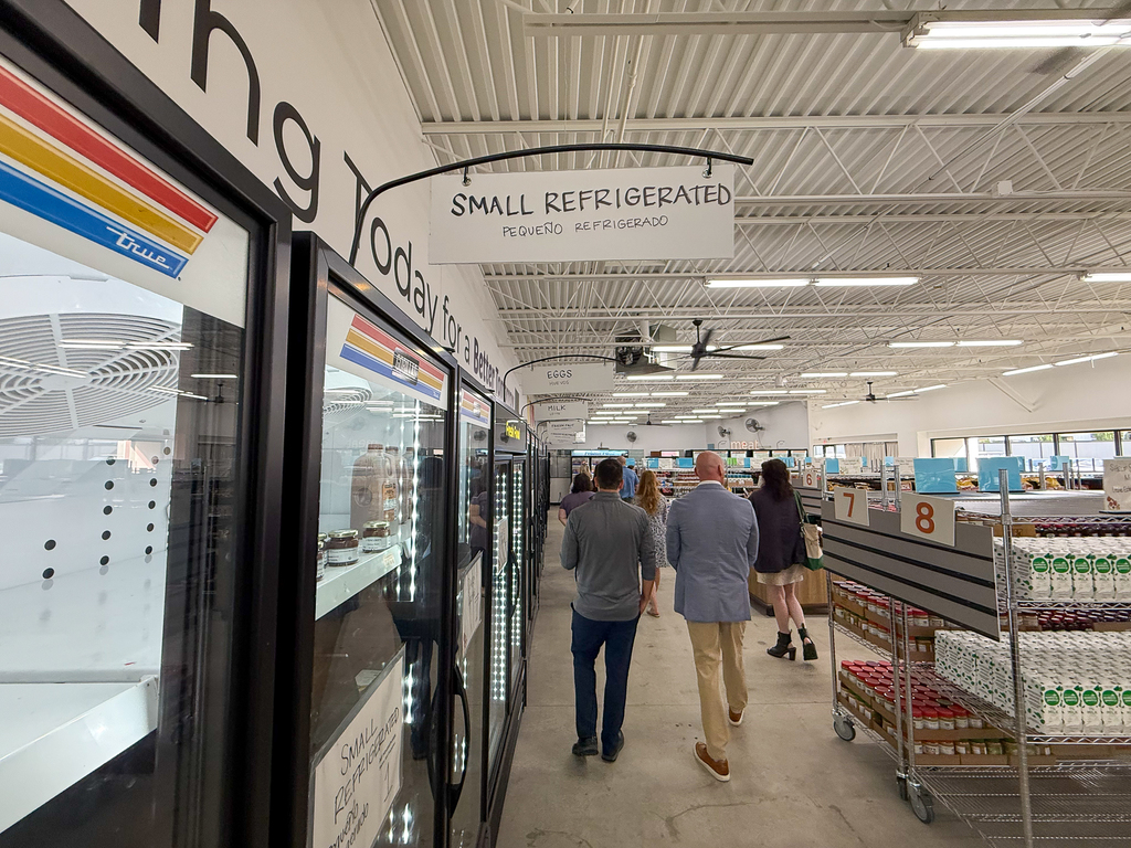 Refrigerated Section at a supermarket