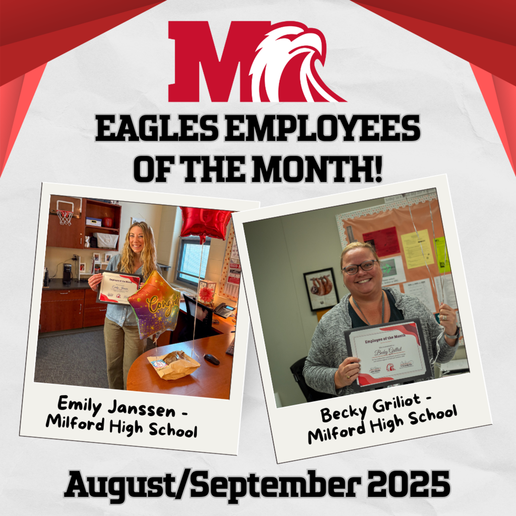 Employee of the Month August/September 2025 Emily Janssen and Becky Griliot