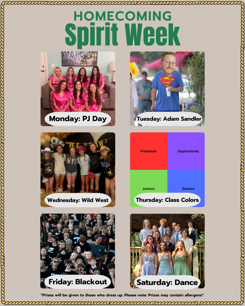 Homecoming Spirit Week Themes