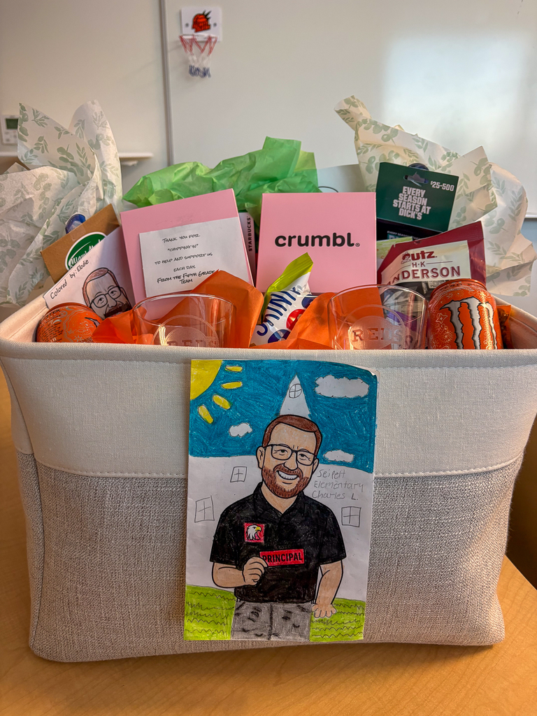 A box of treats with a drawing of Dan Yeager on it