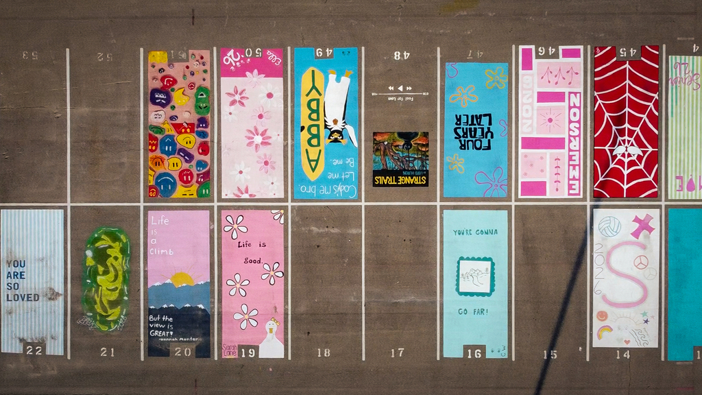 Painted Parking Spaces