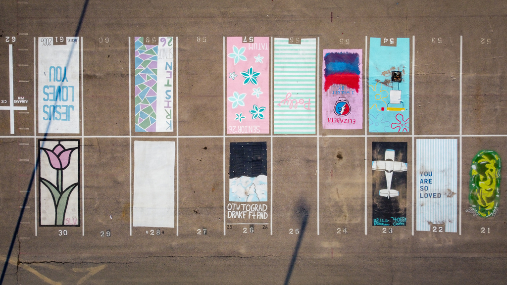 Painted Parking Spaces