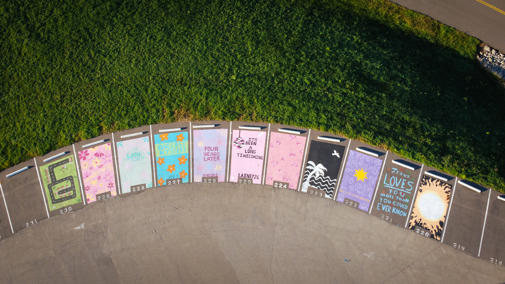 Painted Parking Spaces