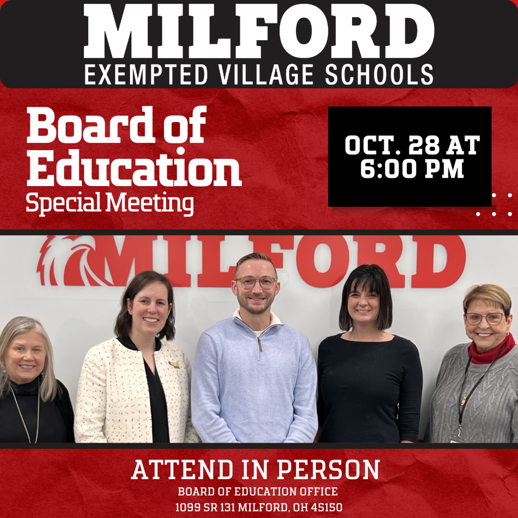 Board of Education Special Meeting - October 28