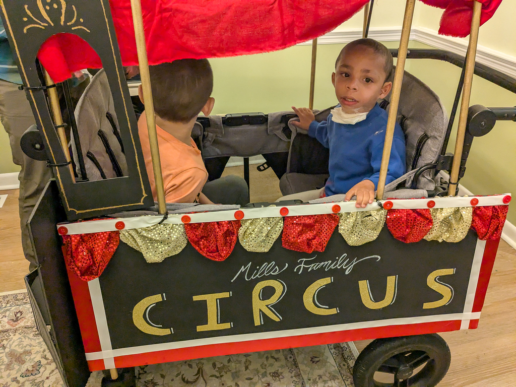 kids in a circus costume