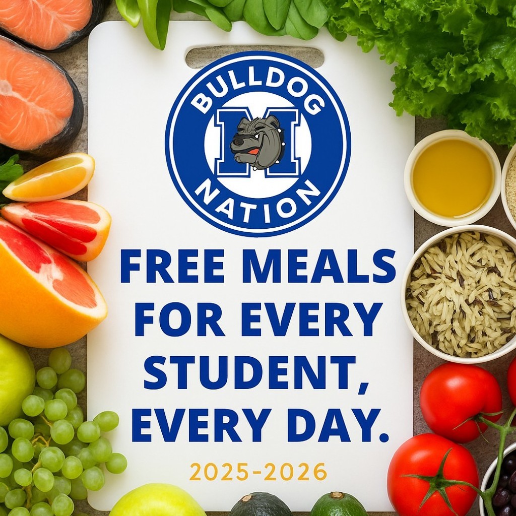 🥗🍎 REMINDER, BULLDOGS! 🐾💙
For the entire 2025-2026 school year, EVERY student will receive FREE meals every single day — breakfast and lunch!
Want your child to have snacks or extra treats? 🍪🥤 You can still add money to their account for those extras!
Fuel their body, feed their brain, and let’s make this year the best one yet! 🏫✨
#MilfordBulldogs #TheBulldogWay #BulldogNation #SchoolMeals