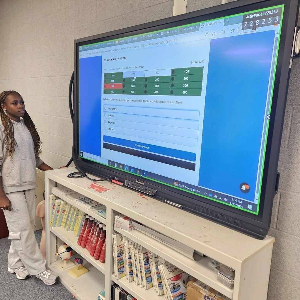 What better way to learn "Medical Terminology" than a game of Medical Jeopardy? Shoutout to Nurse @Krystal Rigsby for a great learning-interactive activity.