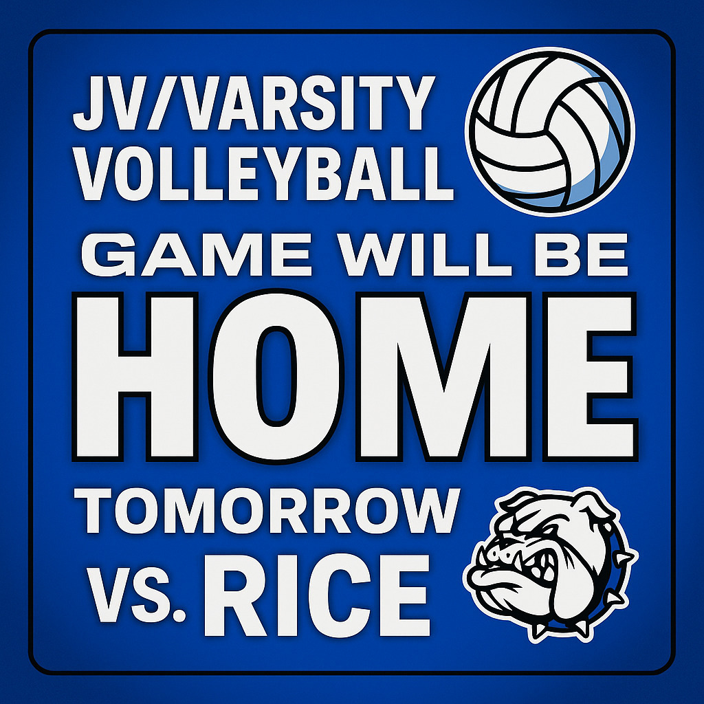 🏐 GAME DAY ALERT 🏐

Your Lady Bulldogs JV & Varsity Volleyball teams are back on the court TOMORROW at HOME taking on Rice! 💙🤍

📍 Location: Milford Gym
🕕 Time: 5:00 PM 📣 Pack the stands and bring the Bulldog energy!

#MilfordBulldogs #TheBulldogWay #BulldogPride