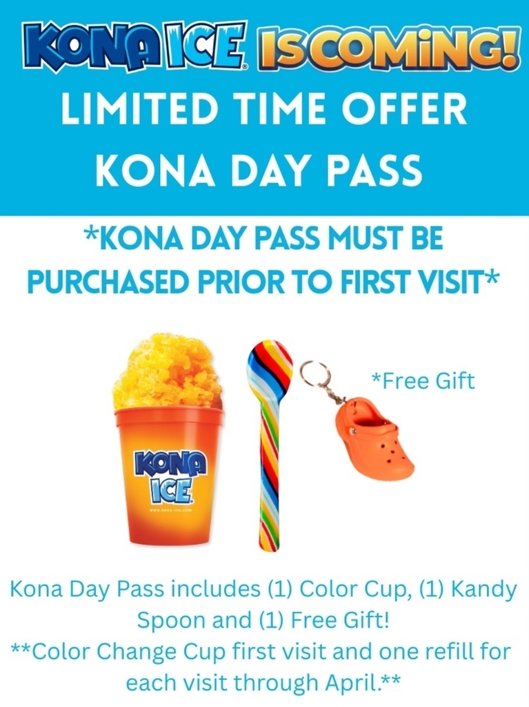 🍧🐾 KONA ICE IS COMING! 🐾🍧
📅 Tuesday, September 2nd
Once a month, Kona Ice visits Milford ISD, and every snow cone sold helps raise funds for our Athletics program. 💙🤍 We appreciate your support!
✨ Special Offer – September ONLY!
Grab a Kona Pass for $39 and your child will be covered for Kona Ice every month this school year! 🎉
Prefer to pay monthly? No problem — we’ll send home a flyer/QR code the week before each visit.
Let’s keep our athletes moving forward one Kona at a time! 🏃♂️🏃♀️
#MilfordBulldogs #TheBulldogWay #KonaIce
