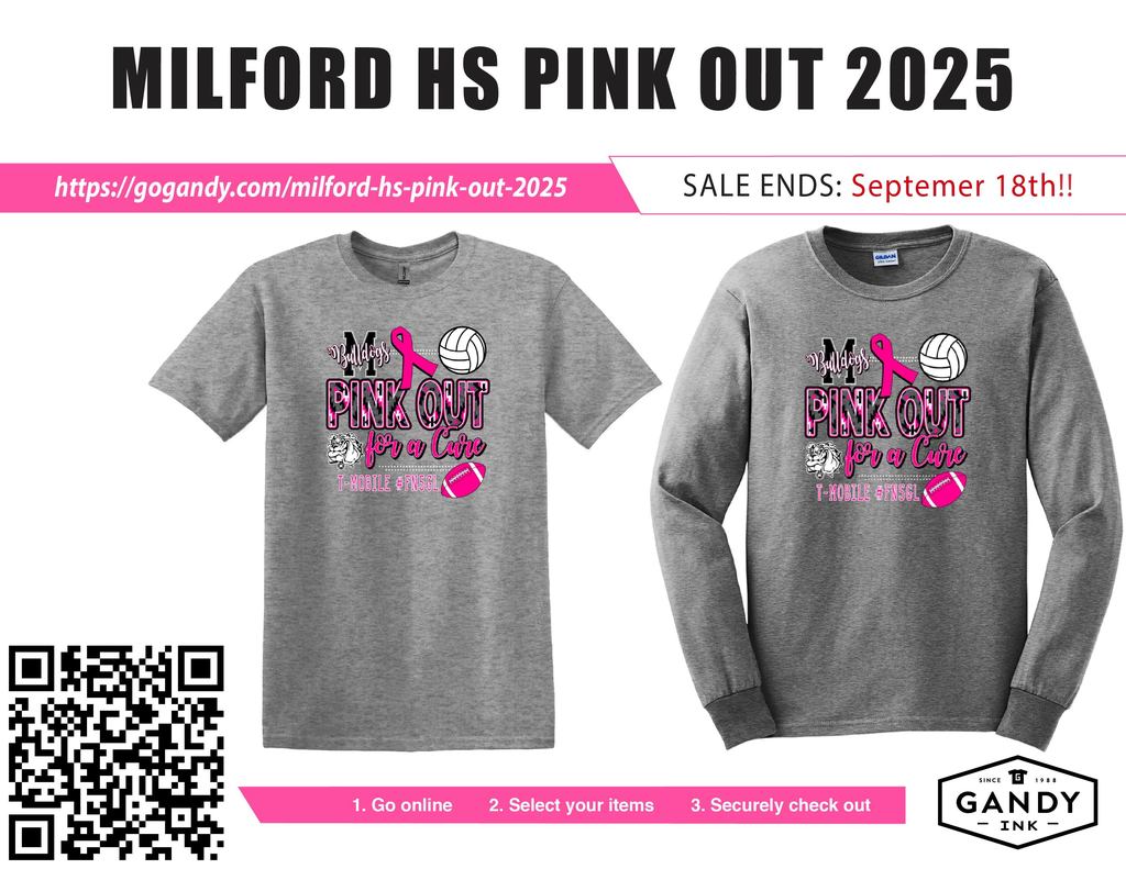 💗🎀 PINK OUT ALERT! 🎀💗
PINK OUT shirts are officially ON SALE!
👉 Don’t miss out – order yours today!
🗓 Deadline to order: September 18th
Let’s pack the stands in PINK and show our Bulldog pride while supporting a great cause! 💪🐾
#PinkOut #MilfordBulldogs #TheBulldogWay
