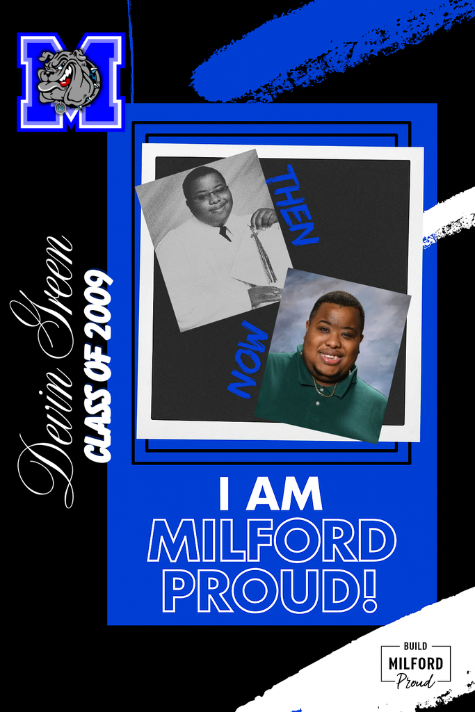 Full circle—sat in these classrooms, cheered in these stands, and now working to keep the Bulldog tradition going strong. 💙🐾 #BulldogPride Devin Green Class of 2009 My favorite thing about Milford is being able to see the growth first hand . I am so proud to be from MILFORD!  What made you choose this full circle moment: I chose this full circle because I believe  that the bulldog way is the only way . I’ll forever bleed blue 💙 What all did you participate in? Football, basketball , track , tennis , band, one act play  , and UIL #FN5GL #TMOBILEFN5GL #SWEEPSTAKES #MILFORDBULLDOGS #THEBULLDOGWAY