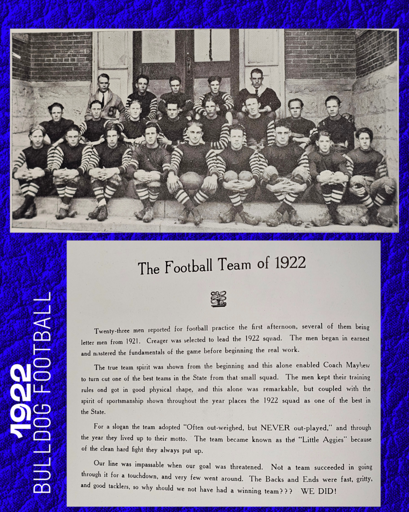 📜🐾 Bulldog Football Flashback – 1922 🐾📜  Back in 1922, our Bulldogs carried a motto that still hits home today: 💪 “OFTEN out-weighed, but NEVER out-played.” 💙  A century later, the spirit hasn’t changed. Same fight. Same pride. Same Bulldog Way. 🏈🔥  #MilfordBulldogs #BulldogTradition #FN5GL