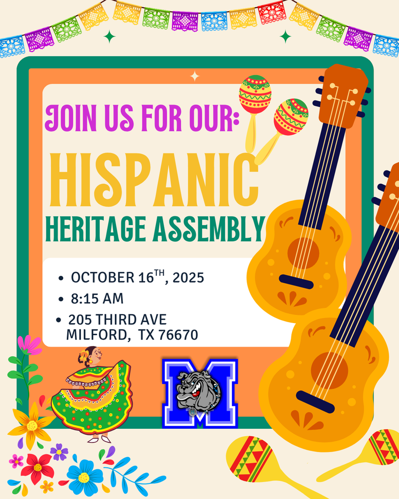 Join us Wednesday, October 15 at 8:15 AM in the gym for our Hispanic Heritage Assembly! 🎉 Skip the check-in line by using this link: [Add your check-in link] (closes Tuesday at 4:00 PM). We look forward to seeing everyone!  Publicación en español ¡Acompáñenos el miércoles 15 de octubre a las 8:15 a. m. en el gimnasio para nuestra Asamblea de la Herencia Hispana! 🎉 Evite la fila de registro usando este enlace: [Agregue su enlace de registro] (se cierra el martes a las 4:00 p. m.). ¡Esperamos verlos a todos!