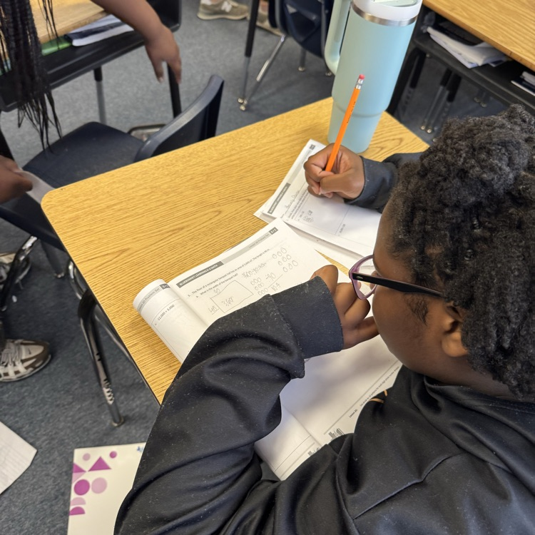 students working