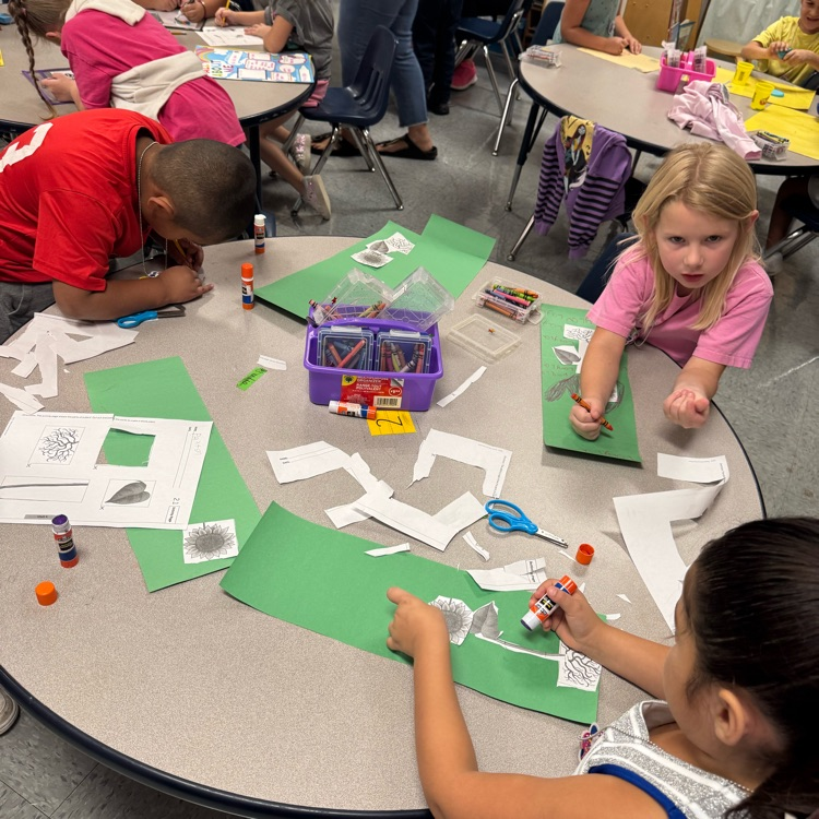 students working