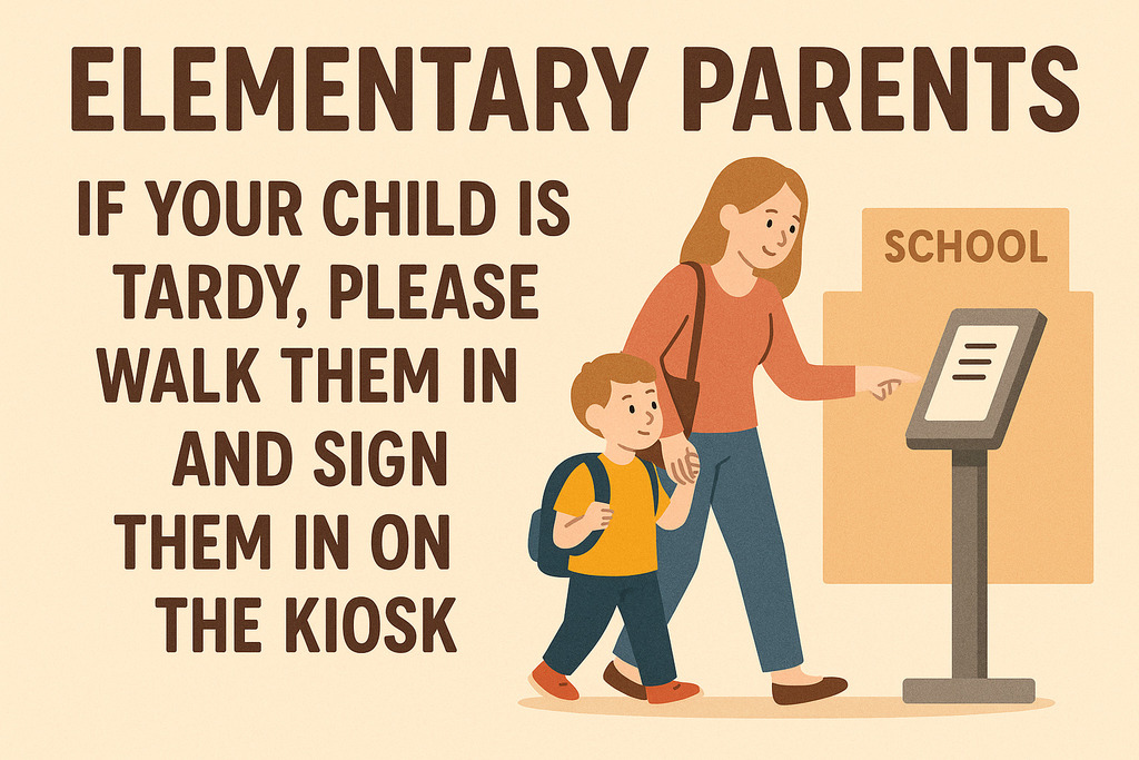 📣 Elementary Parents Reminder!
If your child arrives tardy, please remember to walk them in and sign them in on the kiosk at the front office.
Your help ensures accurate attendance and keeps our students safe each morning. 💙🐾
#MilfordBulldogs #TheBulldogWay #MilfordOnTheMove