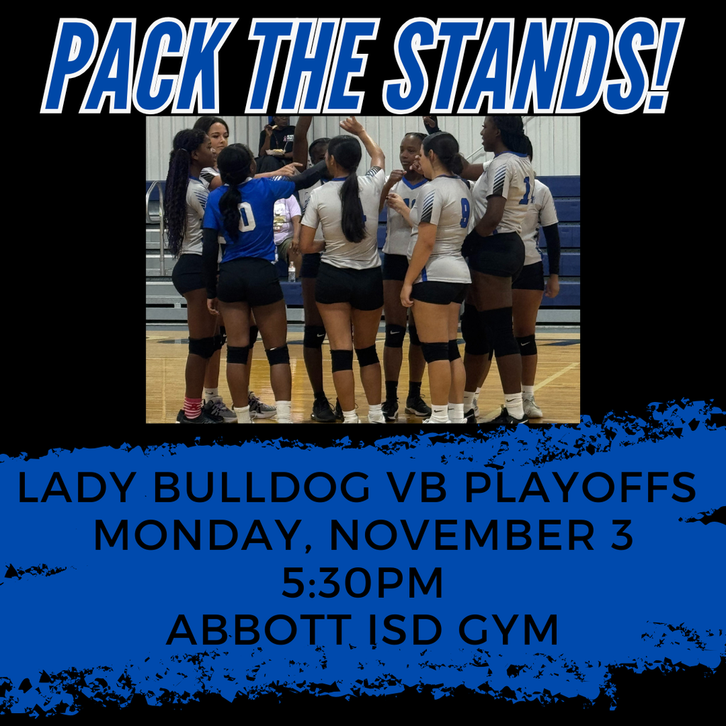 Pack the stands Monday for volleyball at 5:30