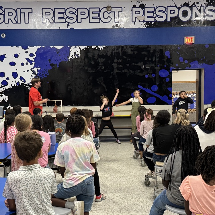 students participating in presentation